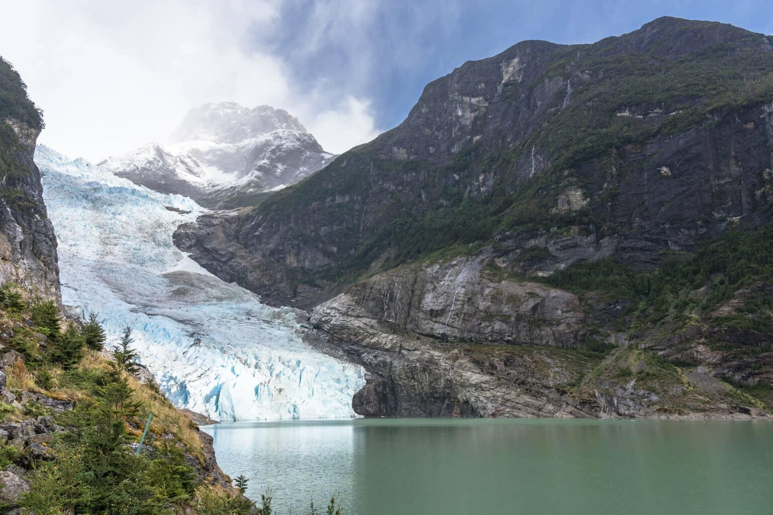 El glaciar Serrano en el Parque Nacional Bernardo O'Higgins.