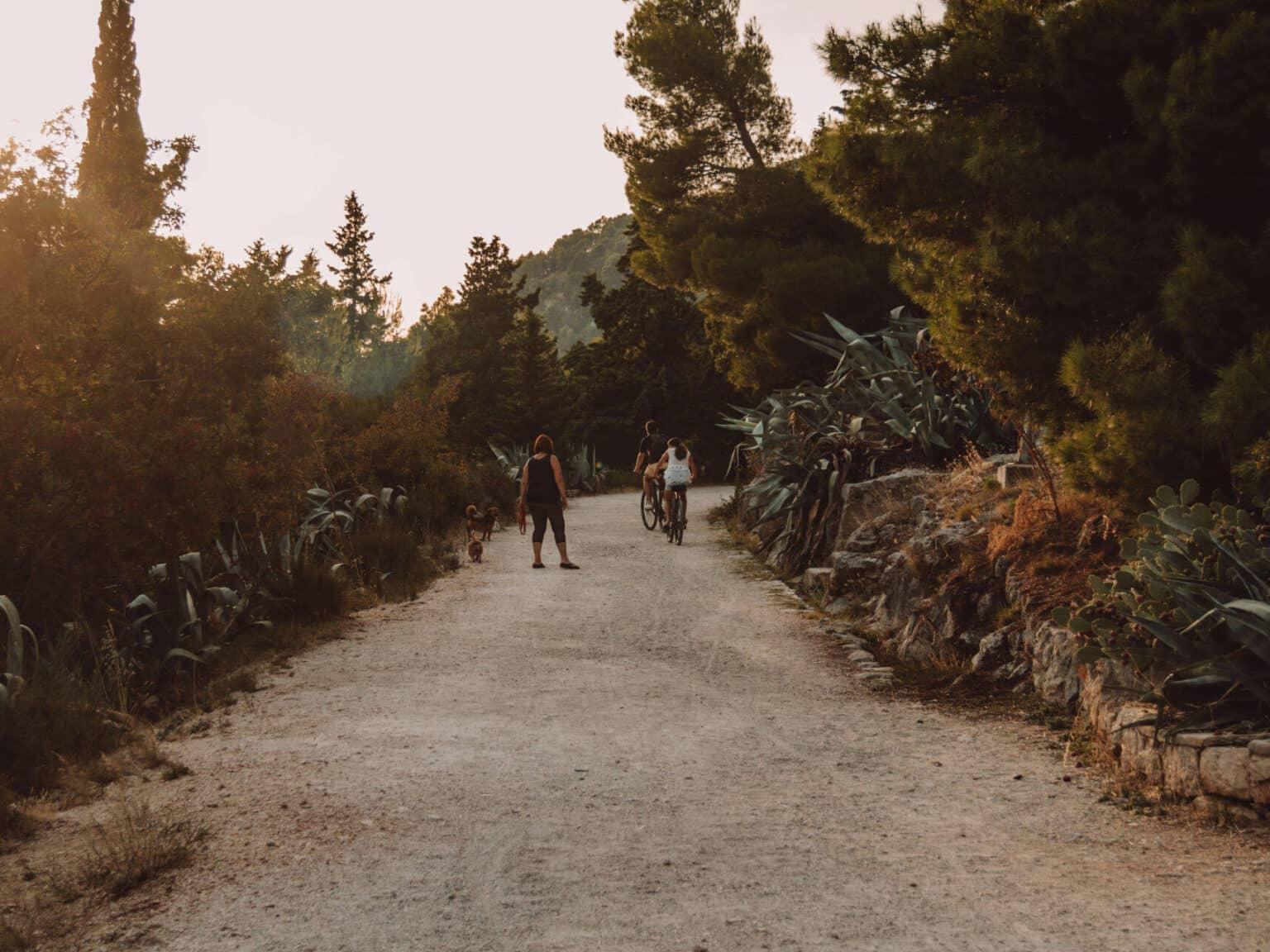 En el camino hacia el Marjan, la montaña de Split, se puede disfrutar de la naturaleza.