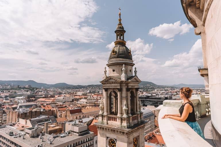 Viaje a Budapest: Vista desde la cúpula de la Basílica de San Esteban.