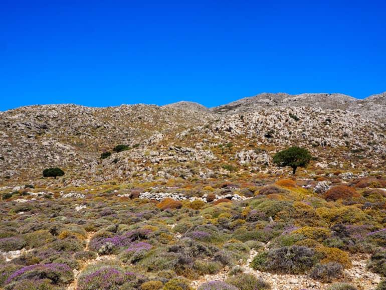 Karpathos consists almost entirely of mountainous landscapes.