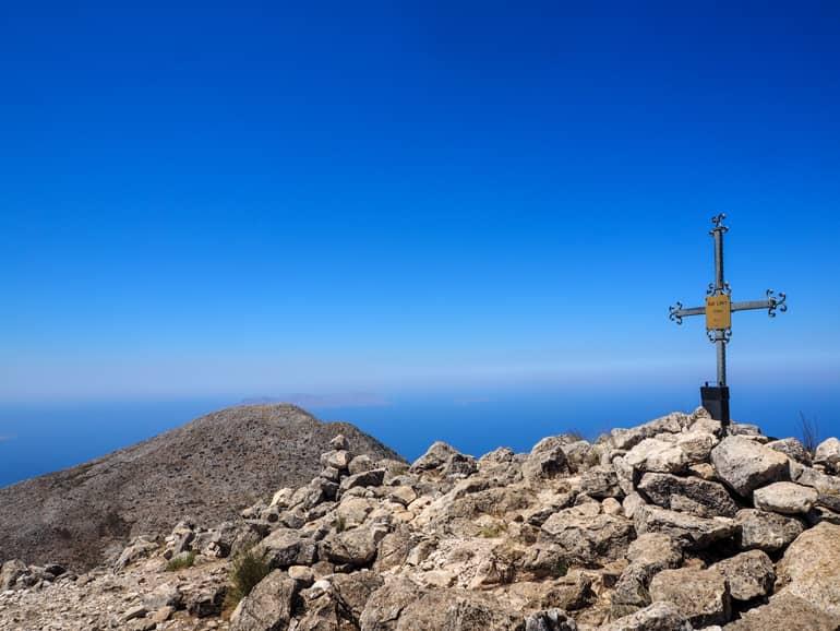 From Kalí Límni, one can see Crete on clear days.
