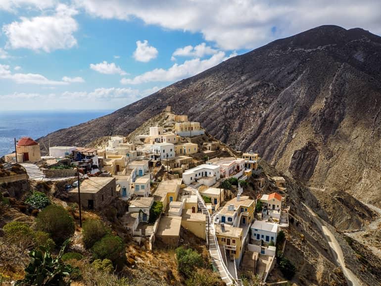 Olympos is one of the most scenic villages in the Aegean.