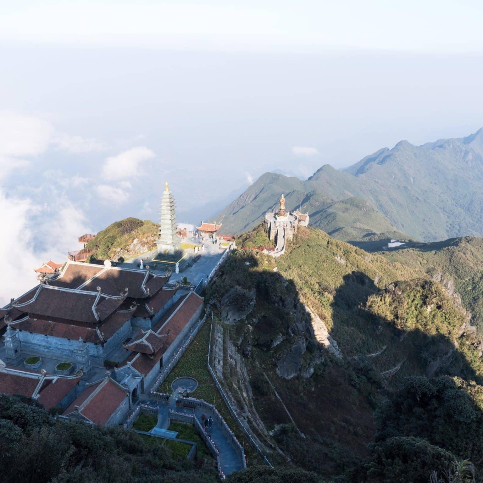 A temple on the summit plateau of Fansipan