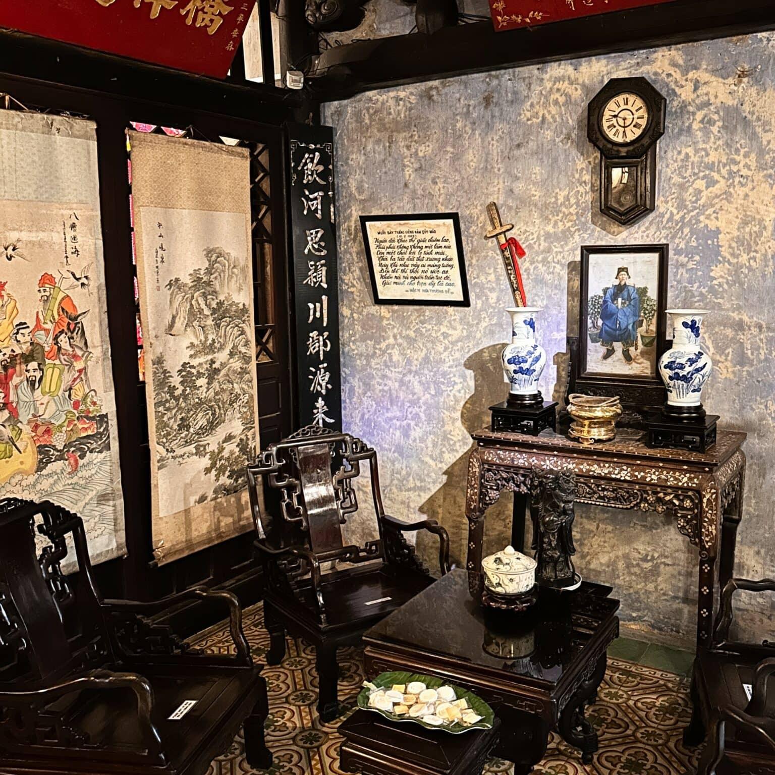 A room in the Tran Family Chapel in Hoi An.