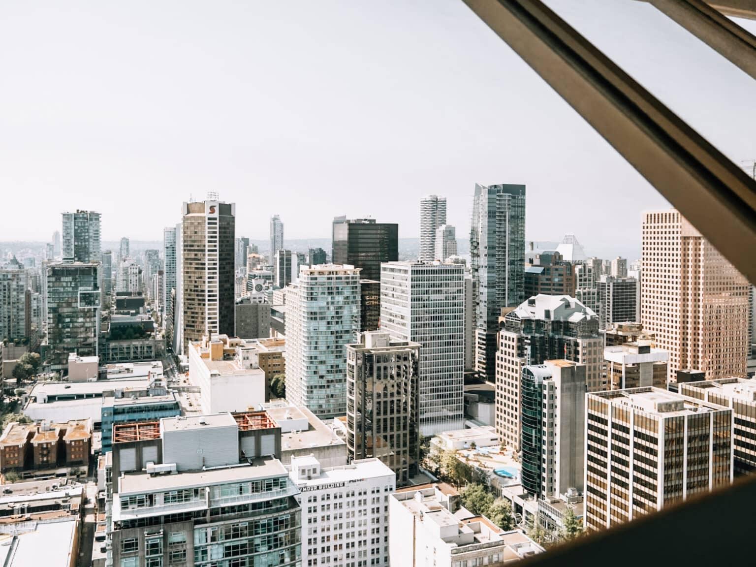 The skyline of Vancouver.