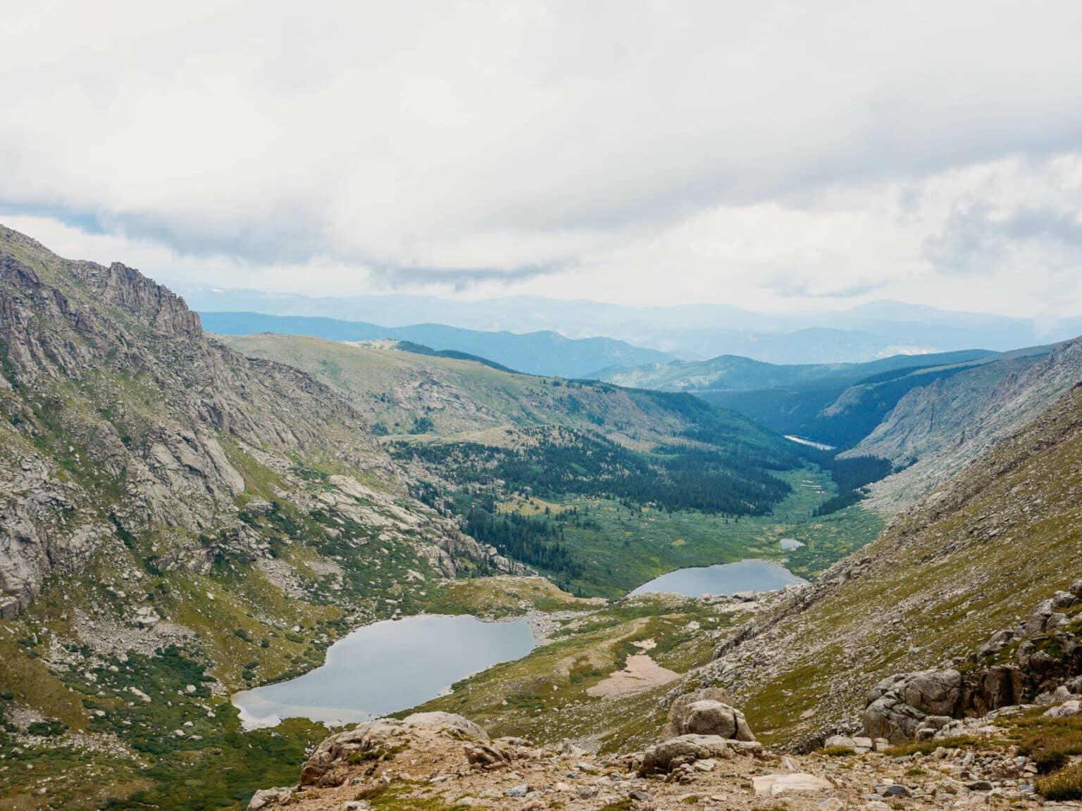 Desde las montañas alrededor de Denver, se tiene una vista impresionante del valle.
