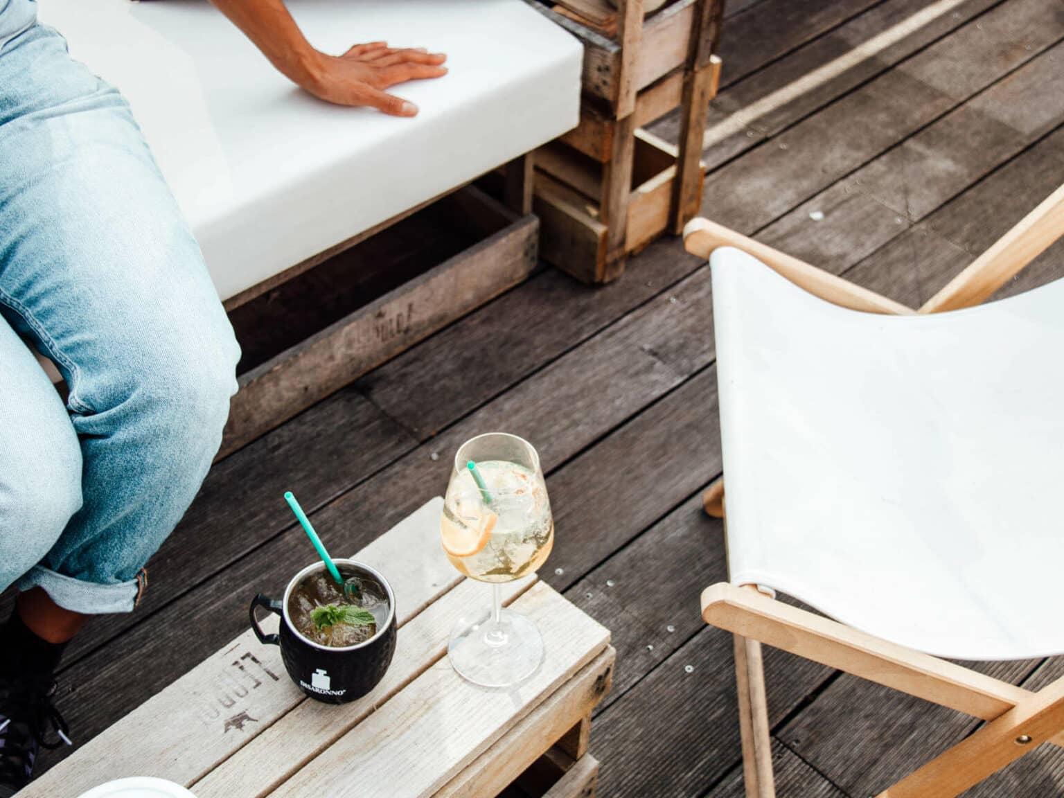 Enjoy a break with food and drinks at the Warwick Hotel's rooftop bar.