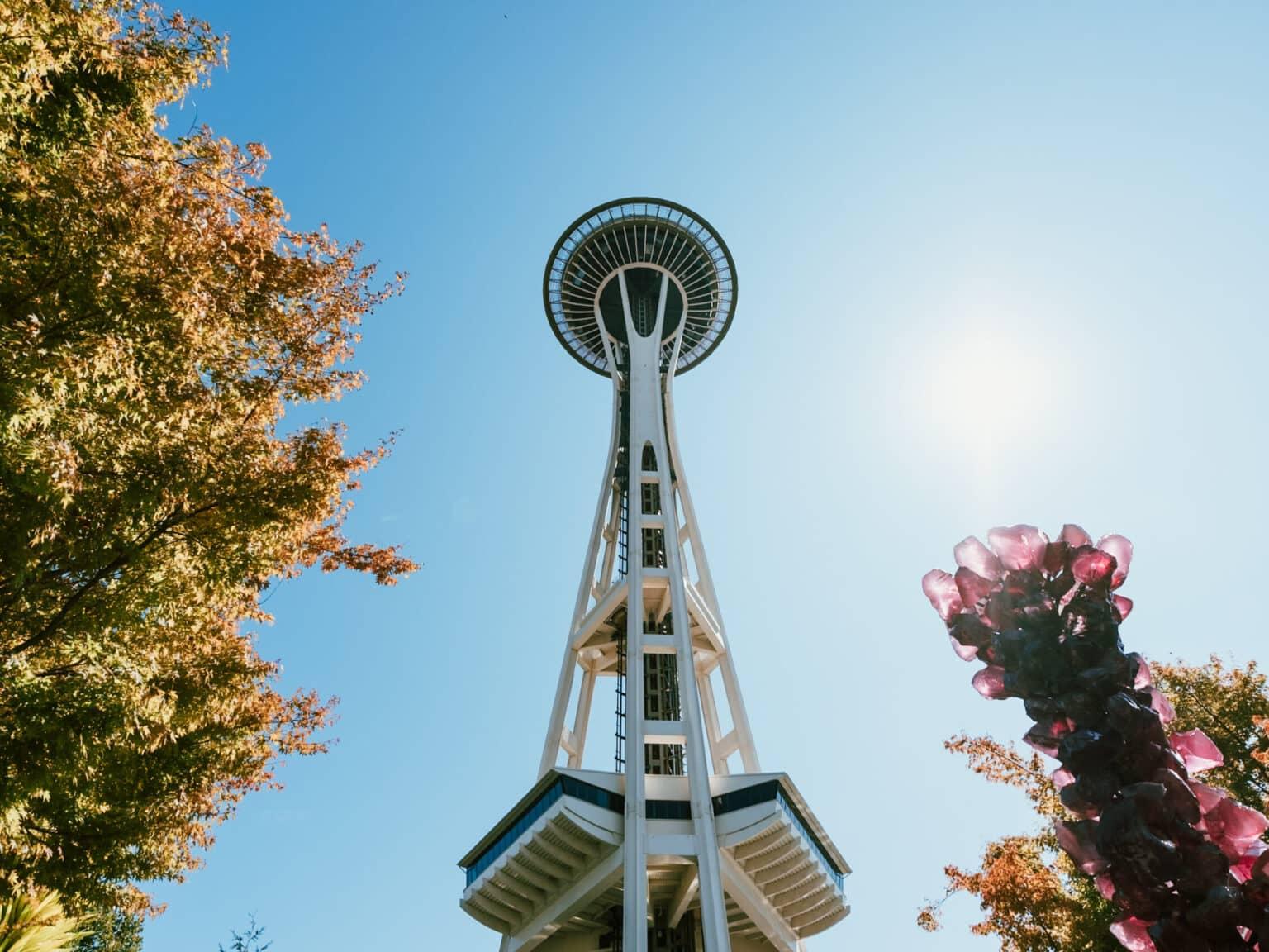 The Space Needle from below.