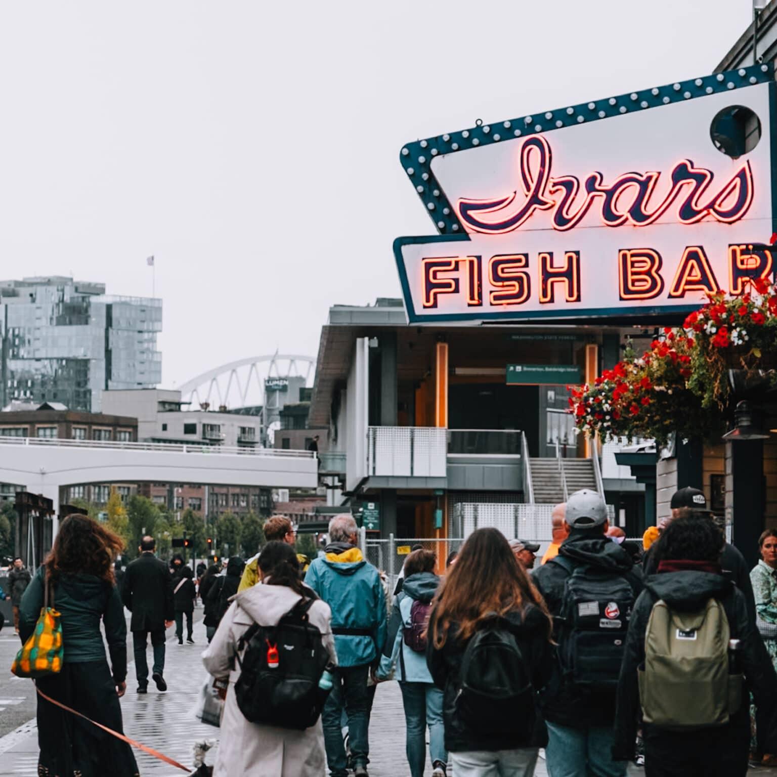 The sign of Ivar's Fish Bar.
