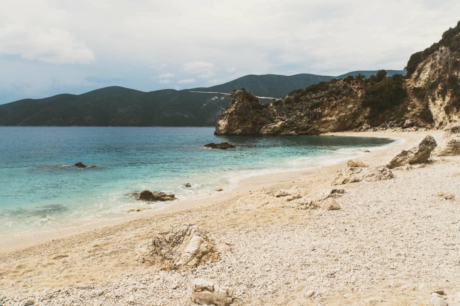 Ideal for snorkeling: The bay of Agiofili on the Greek island of Lefkada invites travelers with a beautiful sandy beach and clear water.