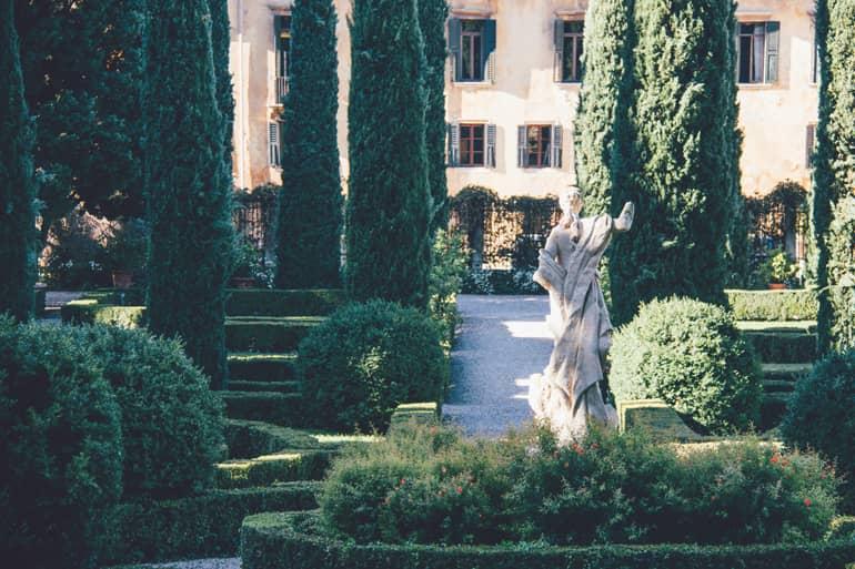 en el Giardino Giusti en Verona