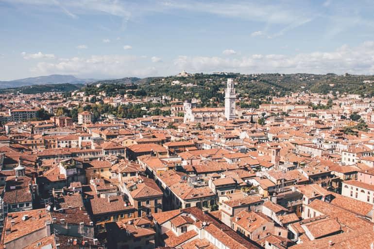 Vista desde el Torre dei Lamberti en Verona