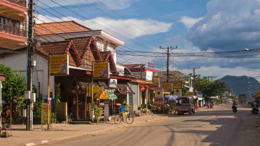 The sleepy town of Vang Vieng in Laos offers its visitors a wonderful landscape.