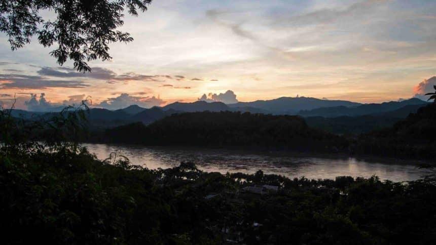 At sunset, you should enjoy the view from Mount Phou Si in Luang Prabang.