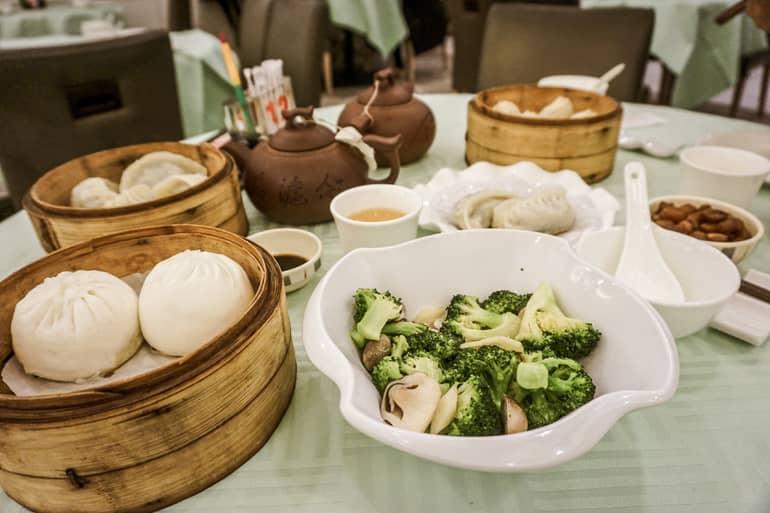 Beijing Cuisine: Dumplings, Broccoli