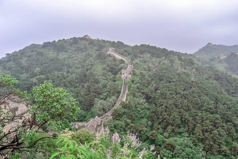 View of the Great Wall in Beijing