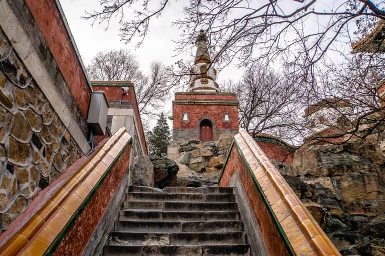Beijing: Summer Palace, View from the Steps on Architecture