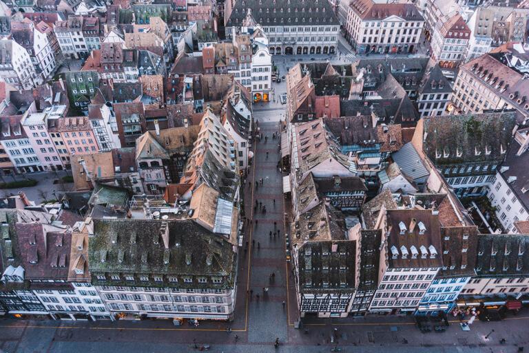 Strassburg Sehenswuerdigkeiten Liebfrauenmuenster Aussicht Grand Ile