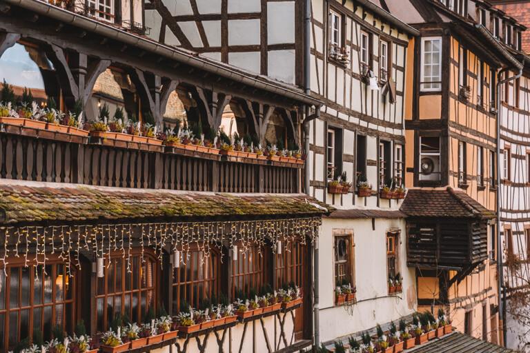 Strassburg Fachwerkhaeuser