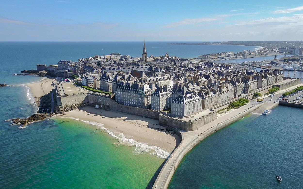 Saint Malo Ville Close Luftaufnahme