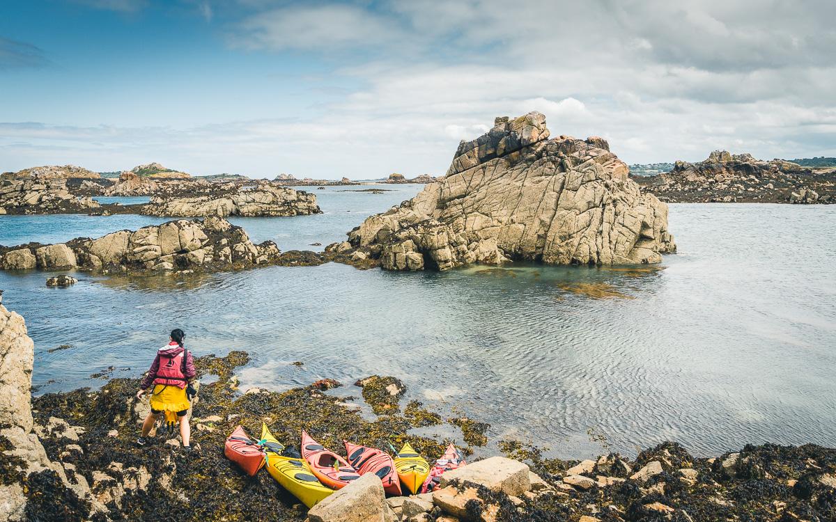 Kajaktour Brehat Archipel Leuchtturm La Croix